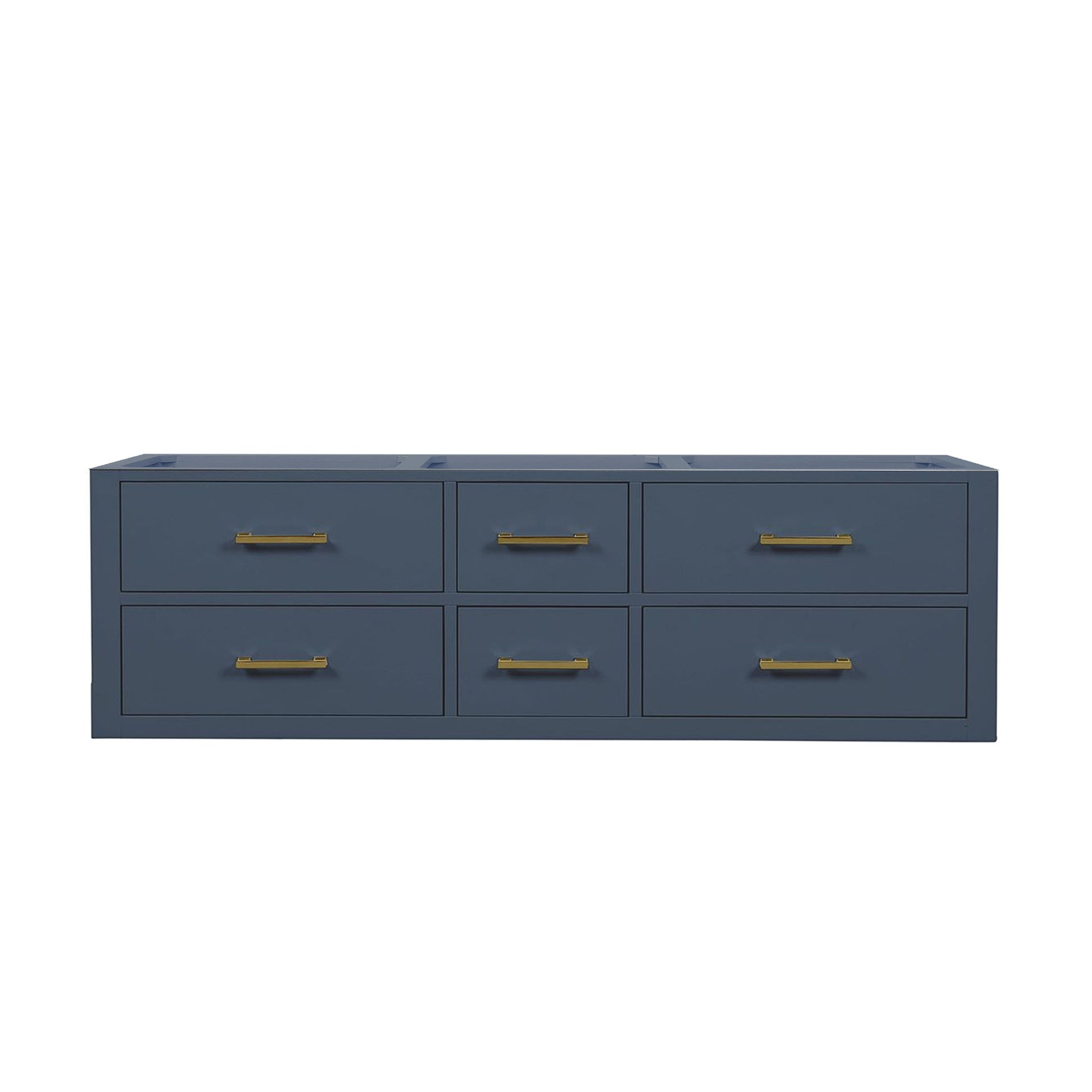 Blue Double Bath Vanity 60 in. W x 22 in. D