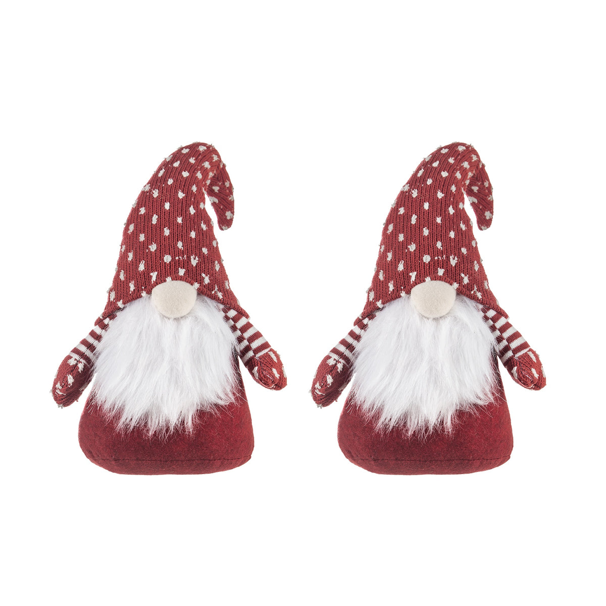 5.7x3x13.8"H Fabric Gnome Table Sitter, 2 Pack