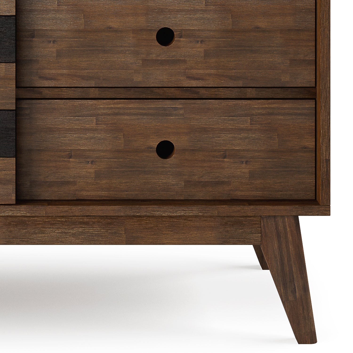 Clarkson 48 inch Wide Solid Wood Medium Storage in Rustic Natural Aged Brown