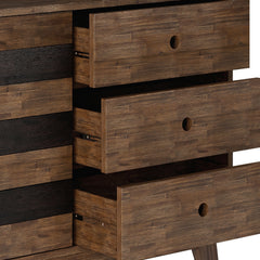 Clarkson 48 inch Wide Solid Wood Medium Storage in Rustic Natural Aged Brown