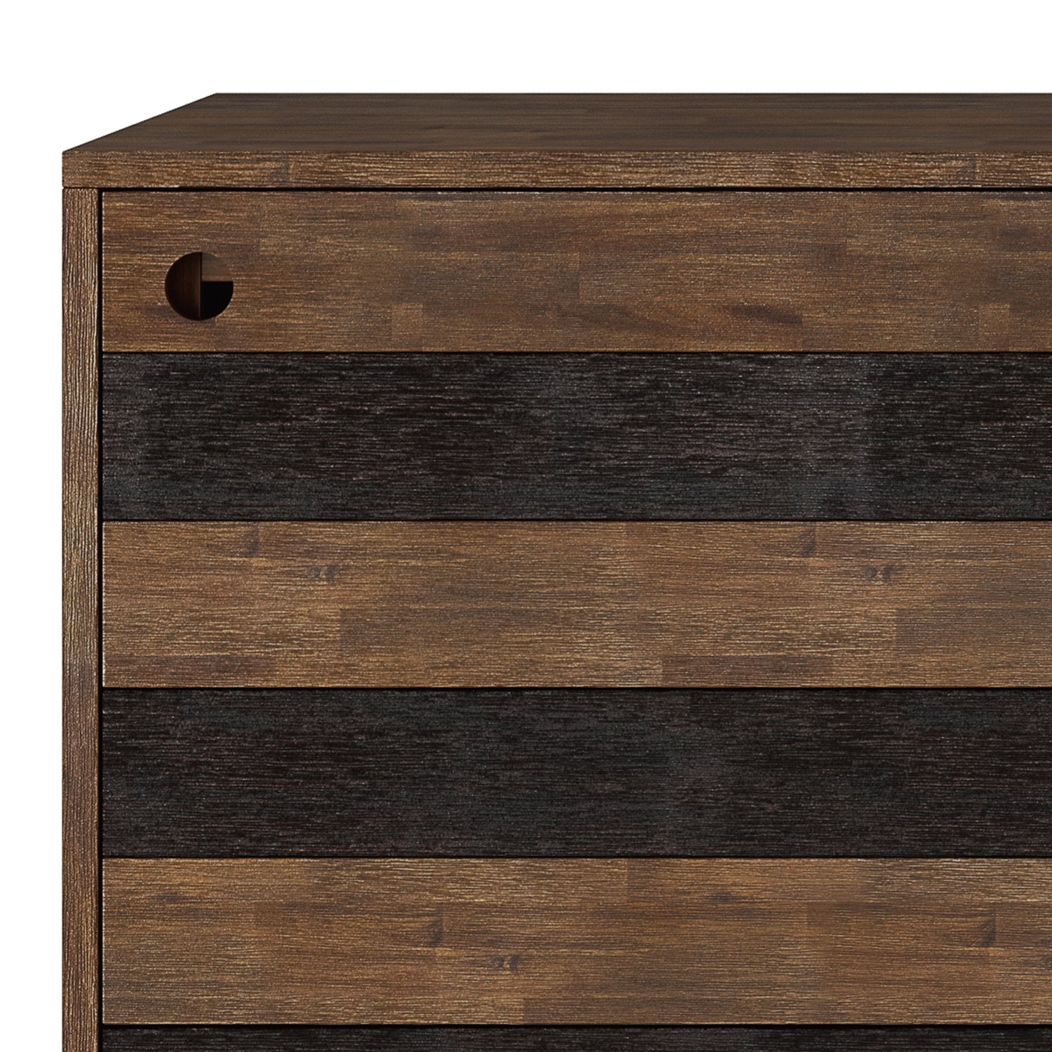 Clarkson 48 inch Wide Solid Wood Medium Storage in Rustic Natural Aged Brown