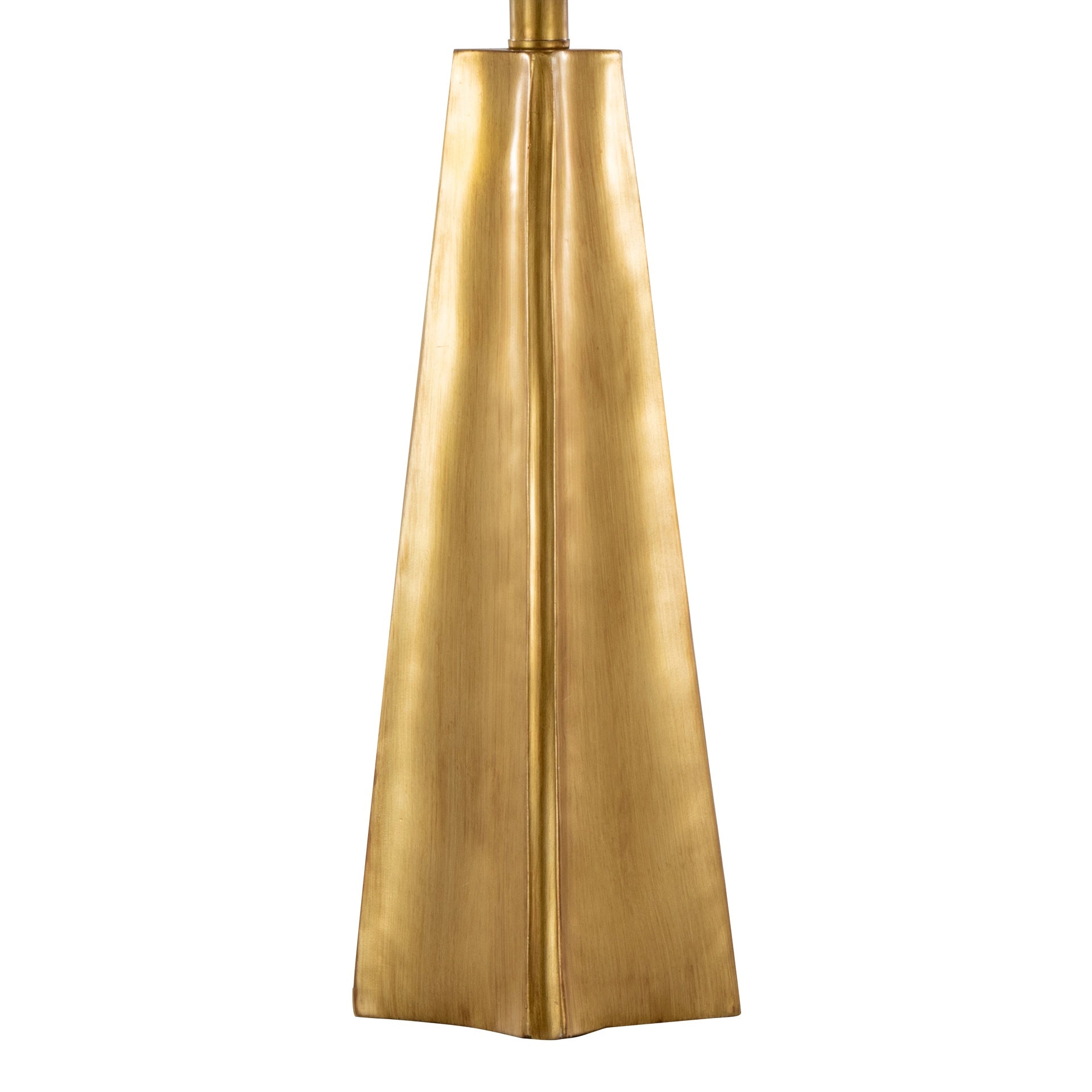 Pompeii 29" Contemporary Polyresin Table Lamp in Gold Polyresin and White Linen