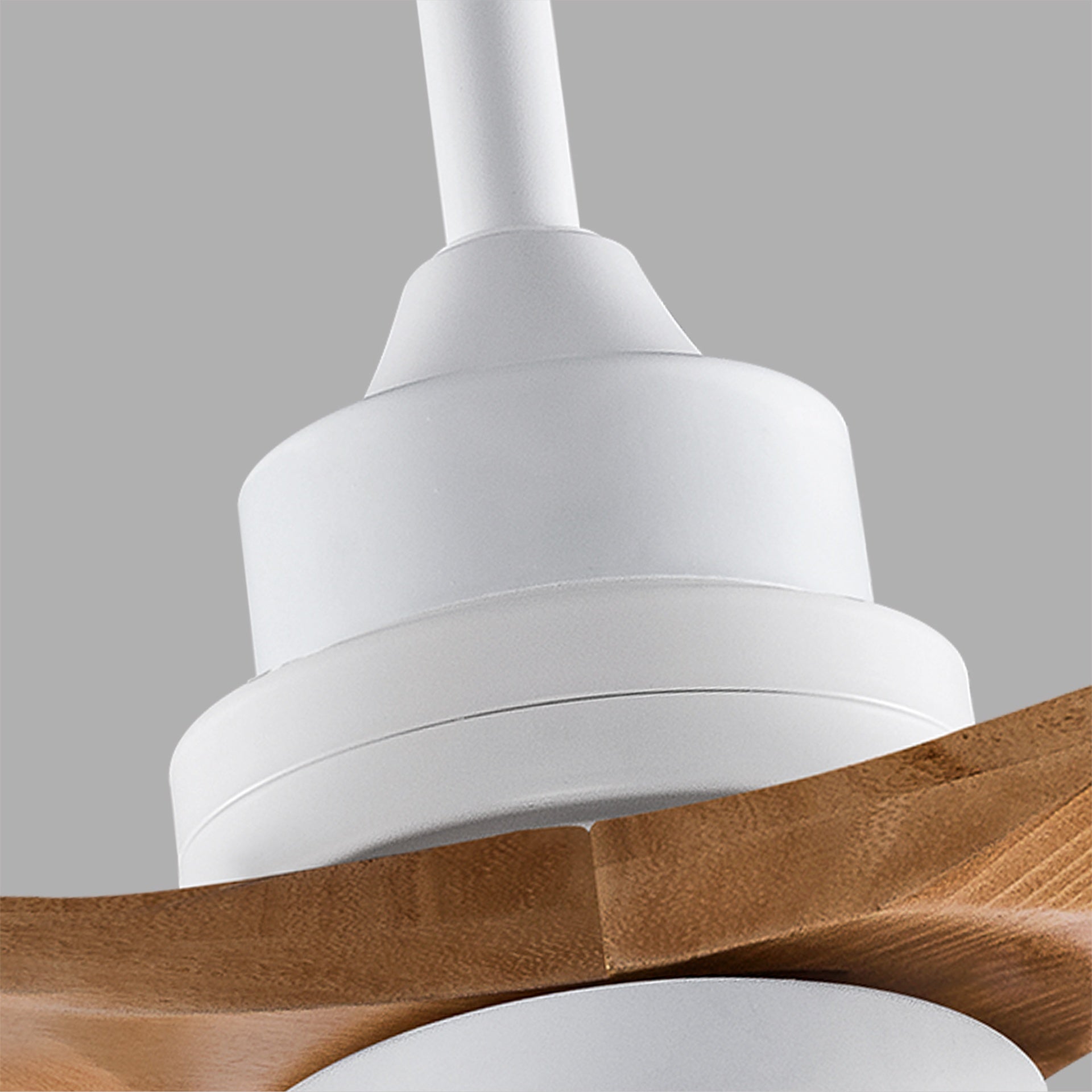 Hot sales 72 Inch Modern Ceiling Fan With 3 Color Dimmable 3 Solide Wood Blades Remote Control Reversible DC Motor With Led Light