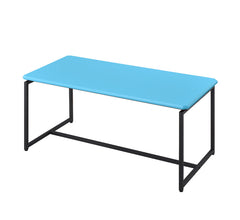 Gaetano 3 Piece Blue Carbon Fiber Wrap 39.5"W Coffee Table and End Table Set