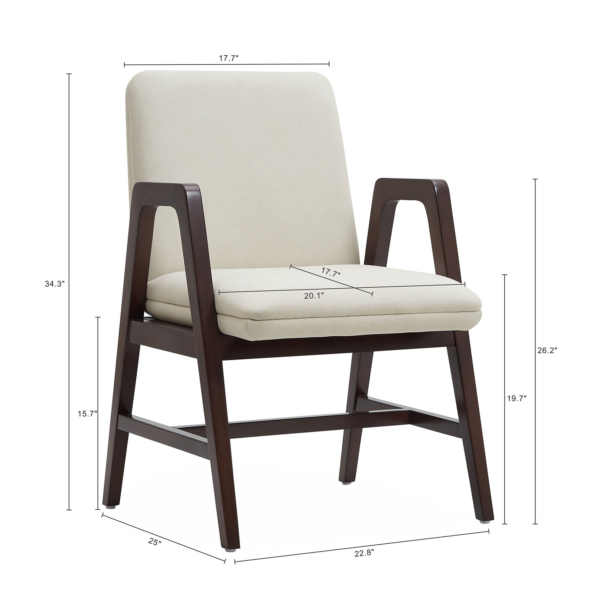 Armchair in Cream