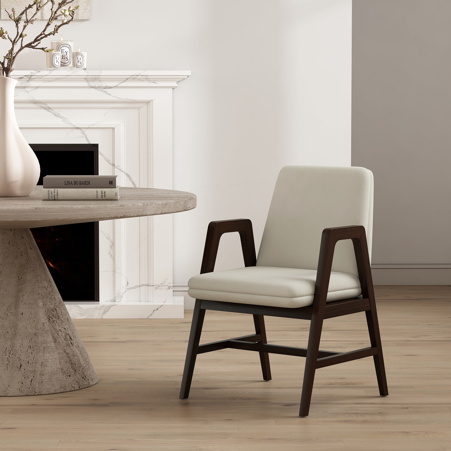 Armchair in Cream