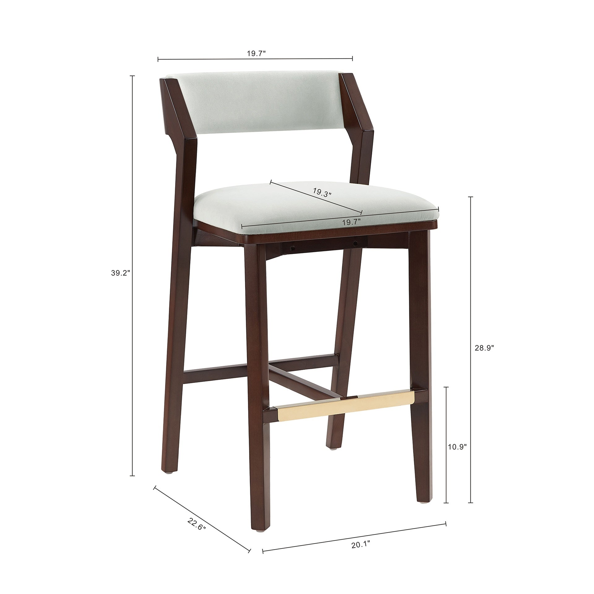 Barstool in White Glacier