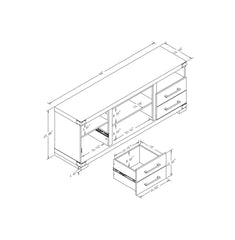TV Stand in Brown