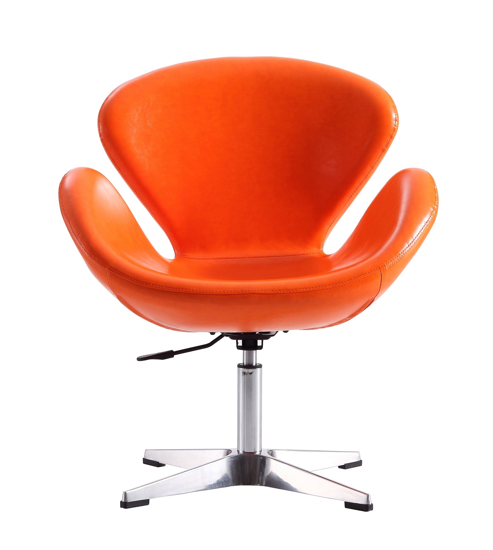 Swivel Lounge Chair in Orange