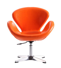 Swivel Lounge Chair in Orange