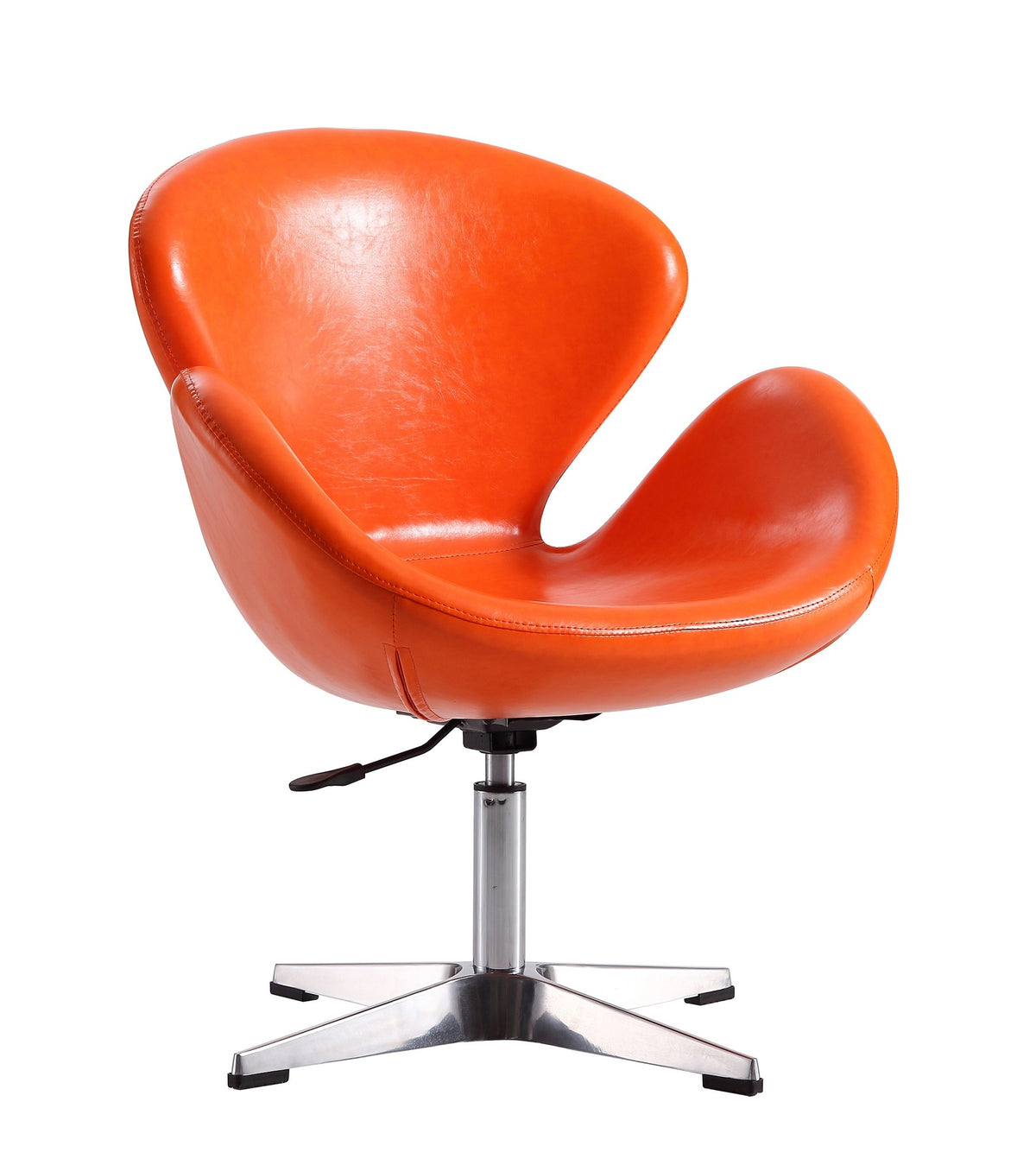 Swivel Lounge Chair in Orange