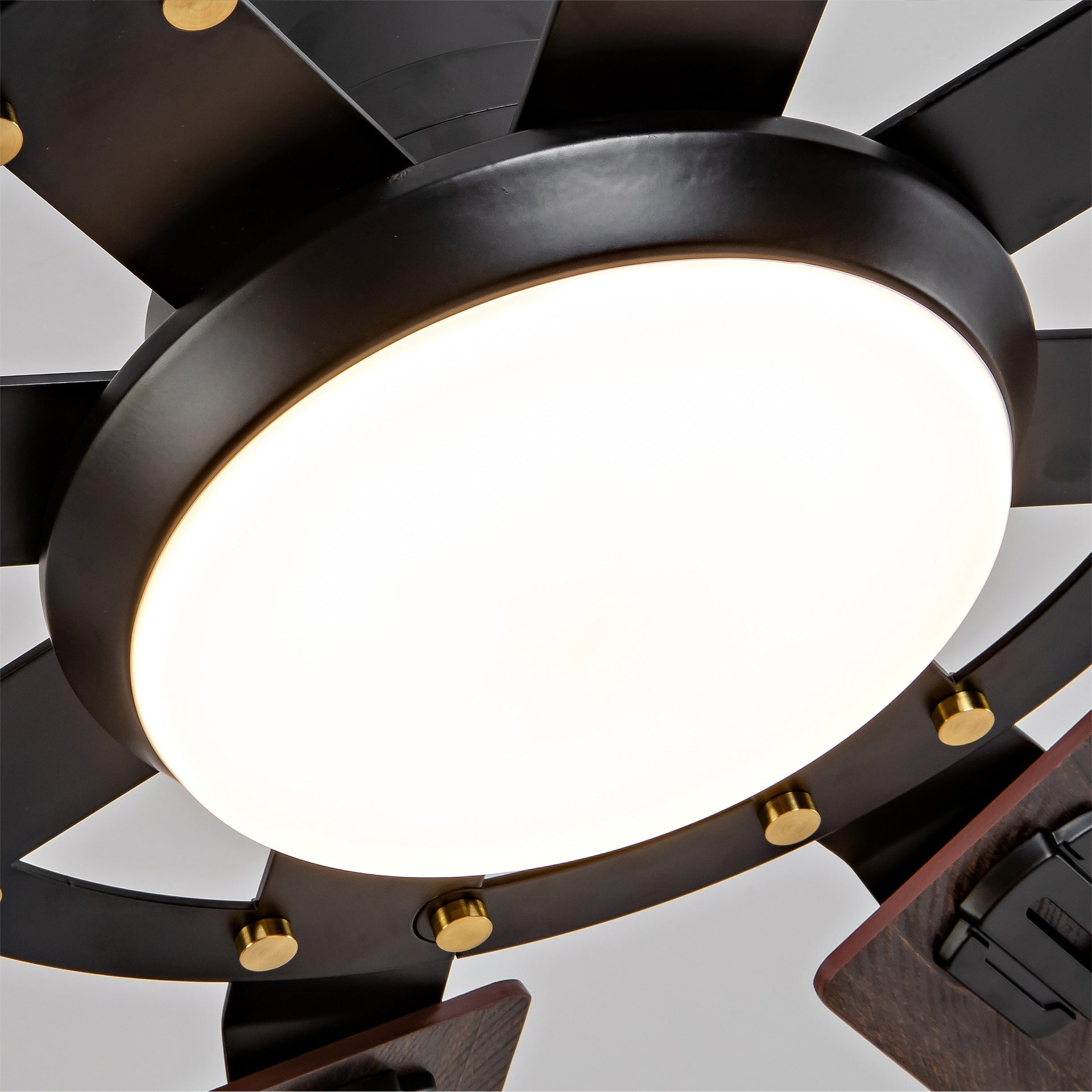 Large Ceiling Fan with Light: Modern 72-inch 8-Blade Outdoor Ceiling Fan with Remote Control - Dimmable Black Large Fan Light for Indoor Use, Reversible, 6-Speed Quiet DC Motor