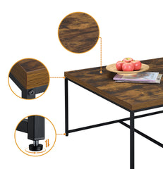 Caitlin 35" Weathered Oak Wood Grain 5 Piece Coffee Table Set
