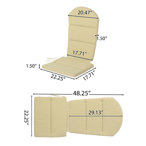 CHAIR CUSHION,Khaki, 57702.00CUSH-KHAK*4