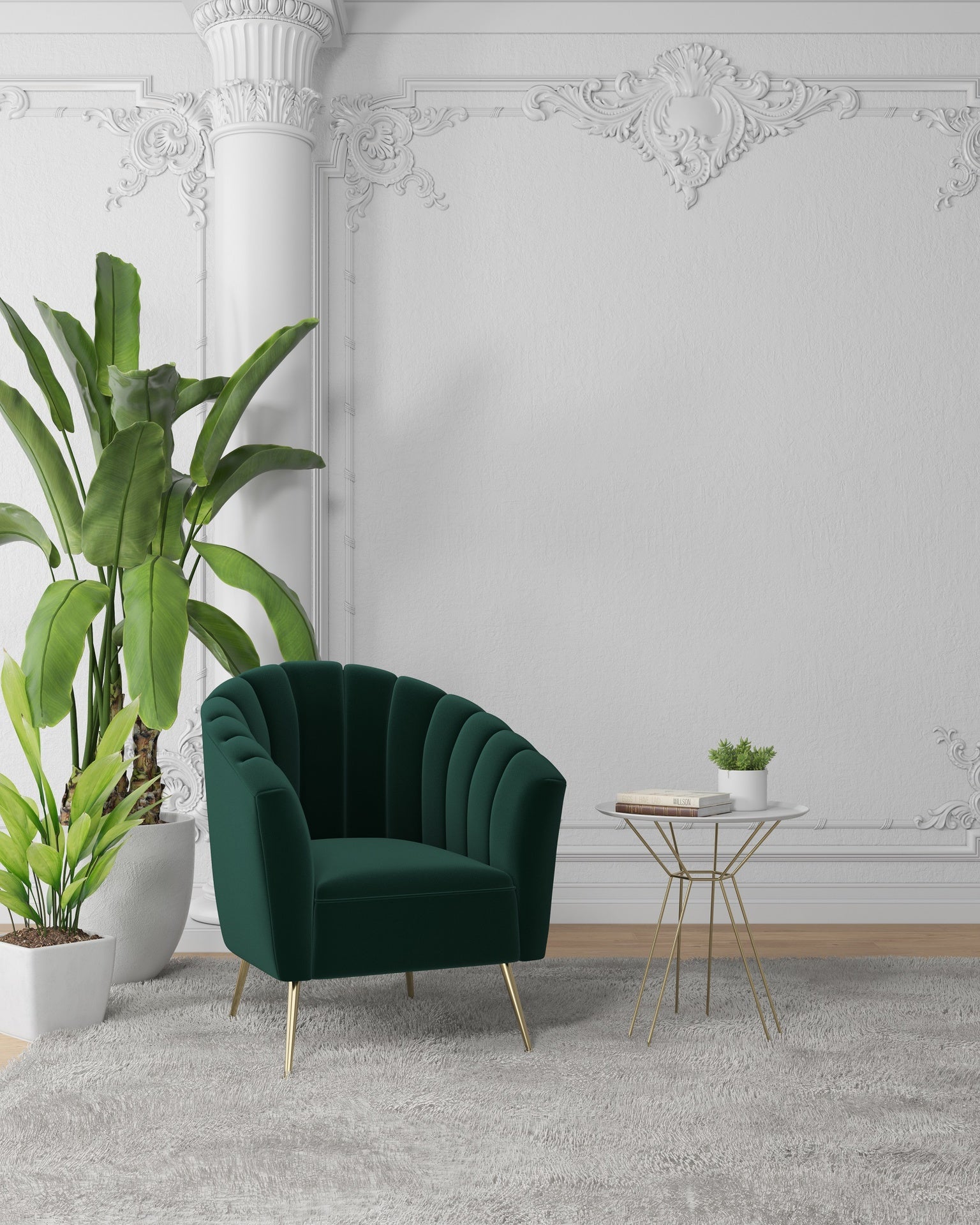 Accent Armchair in Green