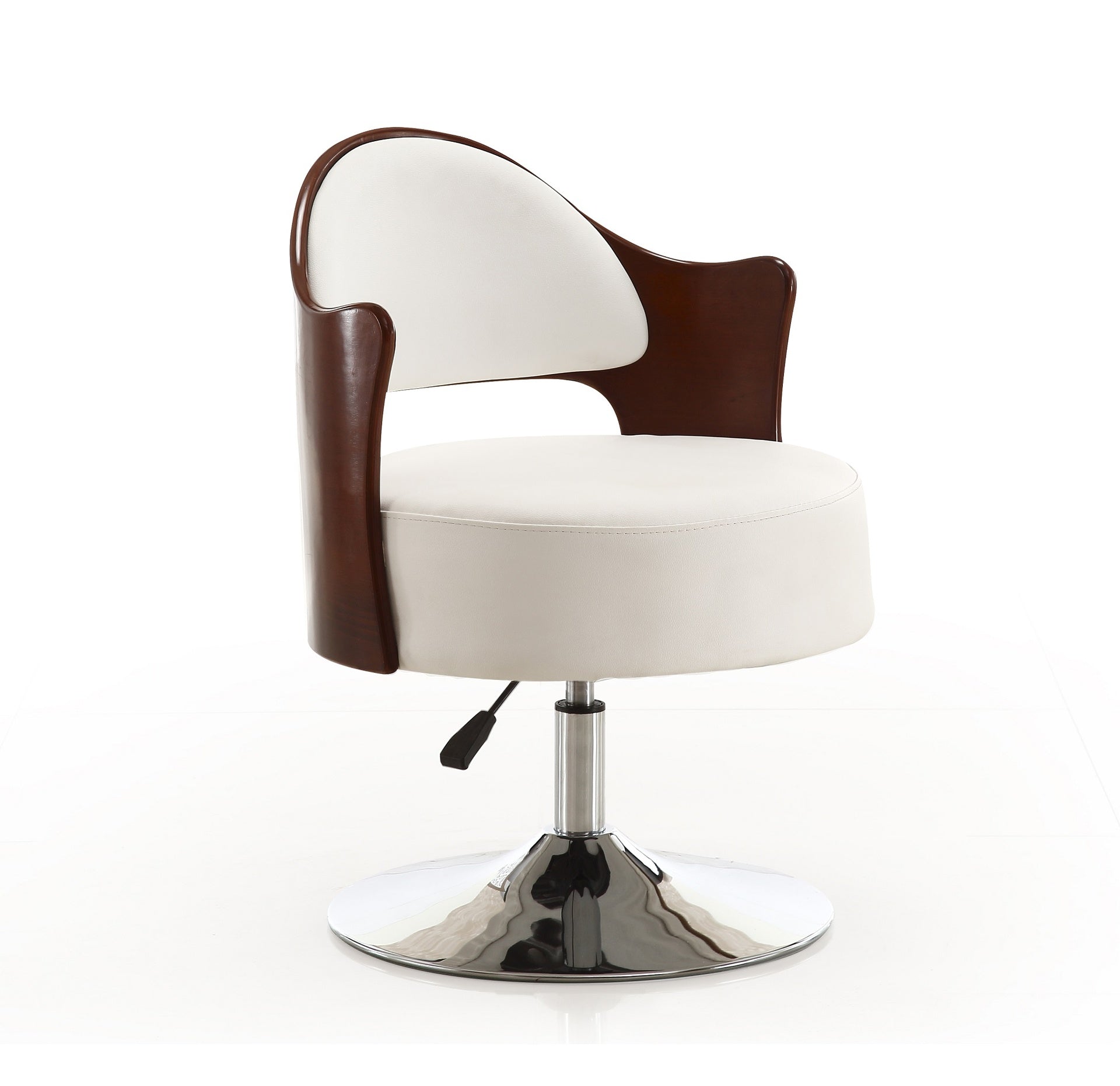 Swivel Lounge Chair in White