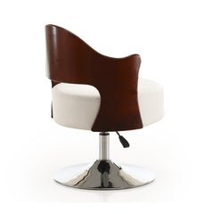 Swivel Lounge Chair in White