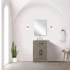 Grey Oak Single Bath Vanity 20 in. W x 18 in. D