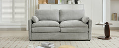 68.1" Cozy Upholstered Loveseat Sofa Oversized Comfy Comfy Cloud Sofa Double Cushion Loveseat Sofa Plush Cushion Sofa Couch for Living Room,Light Grey
