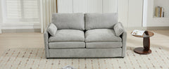 68.1" Cozy Upholstered Loveseat Sofa Oversized Comfy Comfy Cloud Sofa Double Cushion Loveseat Sofa Plush Cushion Sofa Couch for Living Room,Light Grey