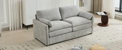 68.1" Cozy Upholstered Loveseat Sofa Oversized Comfy Comfy Cloud Sofa Double Cushion Loveseat Sofa Plush Cushion Sofa Couch for Living Room,Light Grey