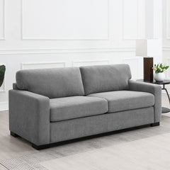 Vicente Grey Upholstered Sofa Sleeper with Queen Mattress