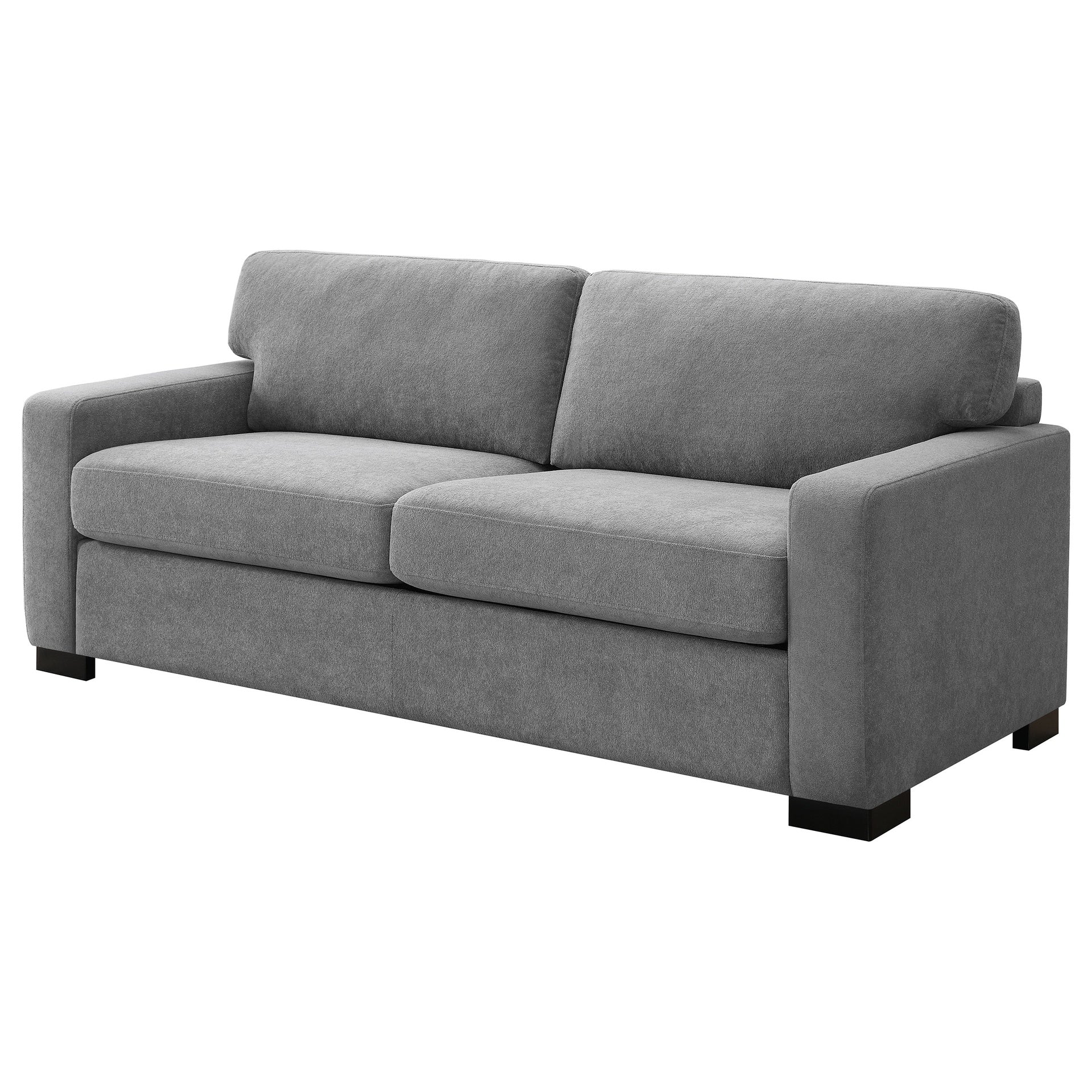 Vicente Grey Upholstered Sofa Sleeper with Queen Mattress