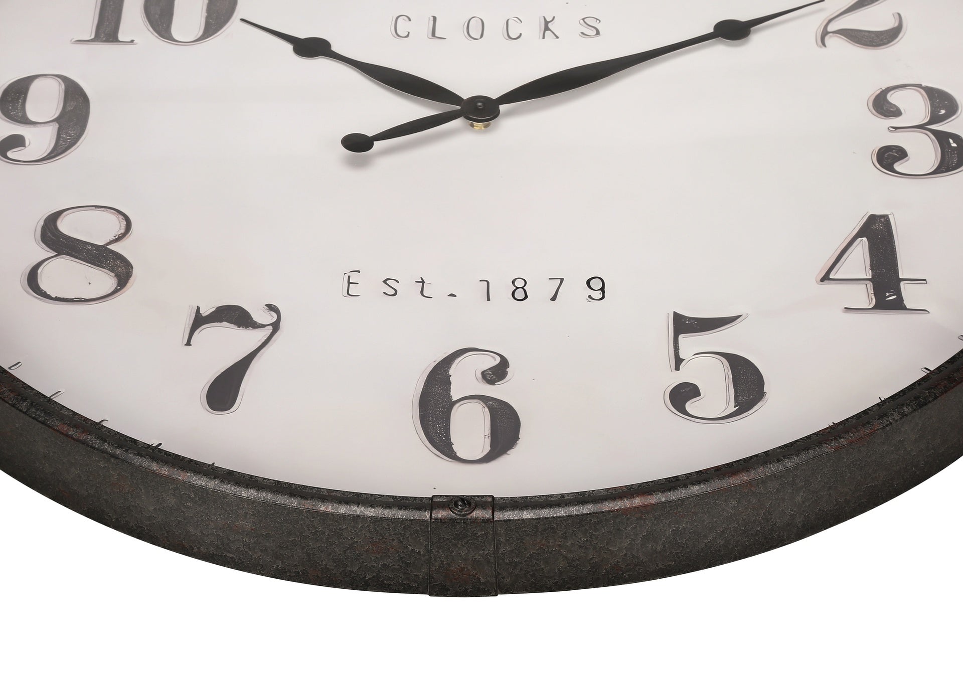 Clocks, 30" Round, Large Oversized, Wall Clock, Brown, Transitional