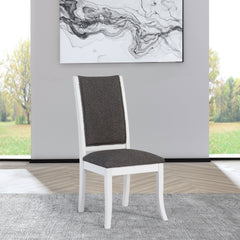 Tyler Pearl White Upholstered Dining Side Chair (Set of 2)