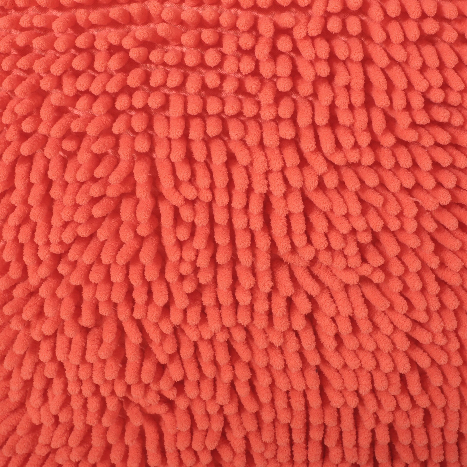Sunny Square Pouf, Coral
