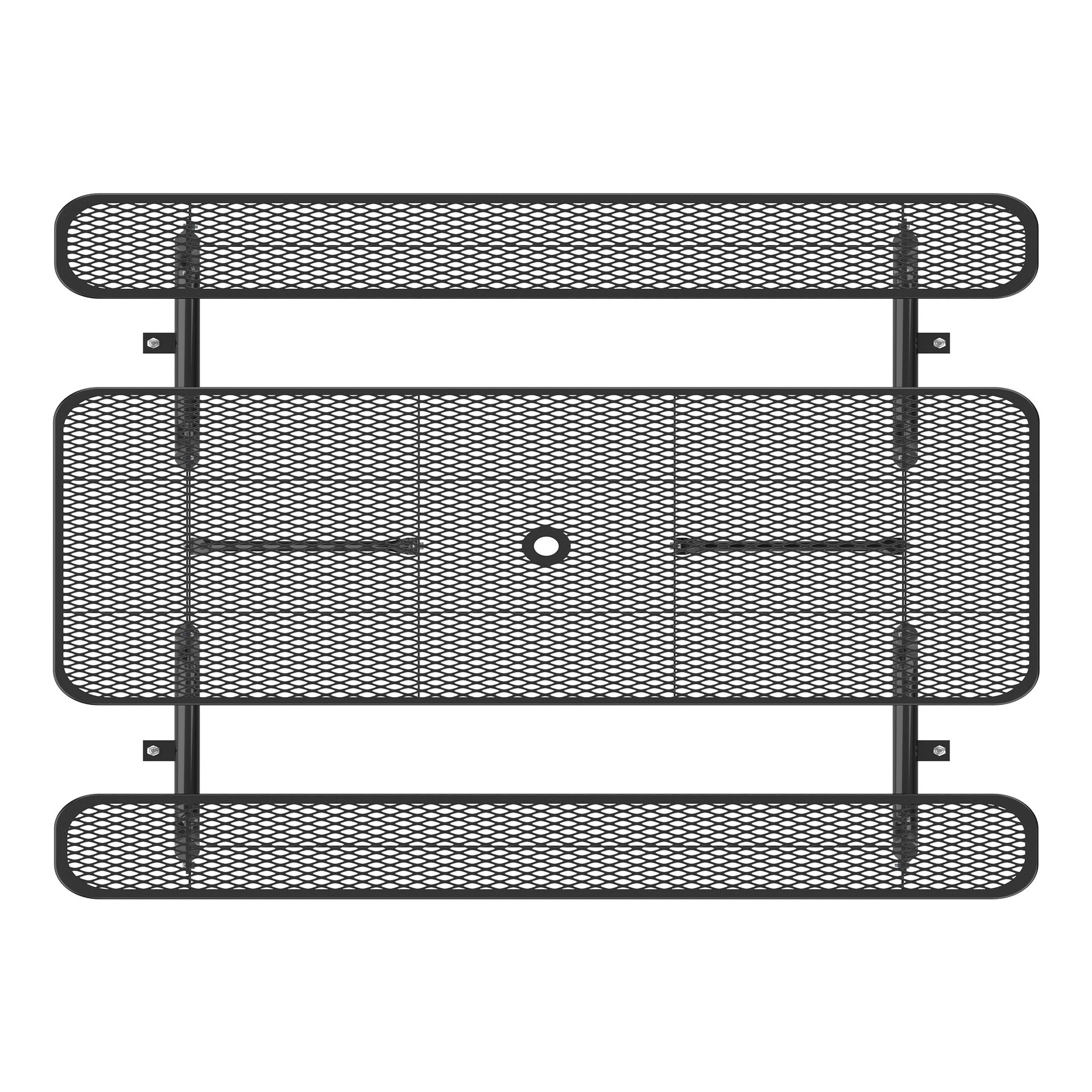 96" Rectangular Picnic Tables Black