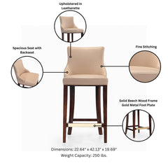 Barstool in Tan