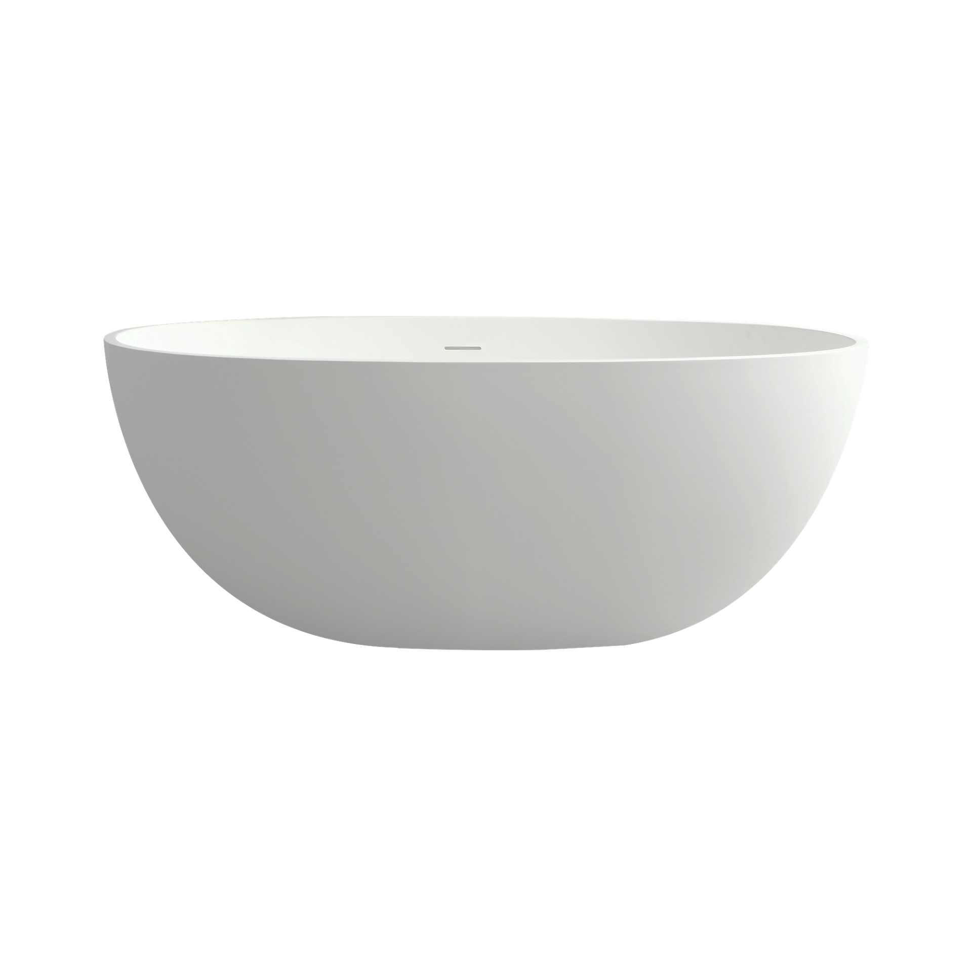 55" solid surface soaking bathtub