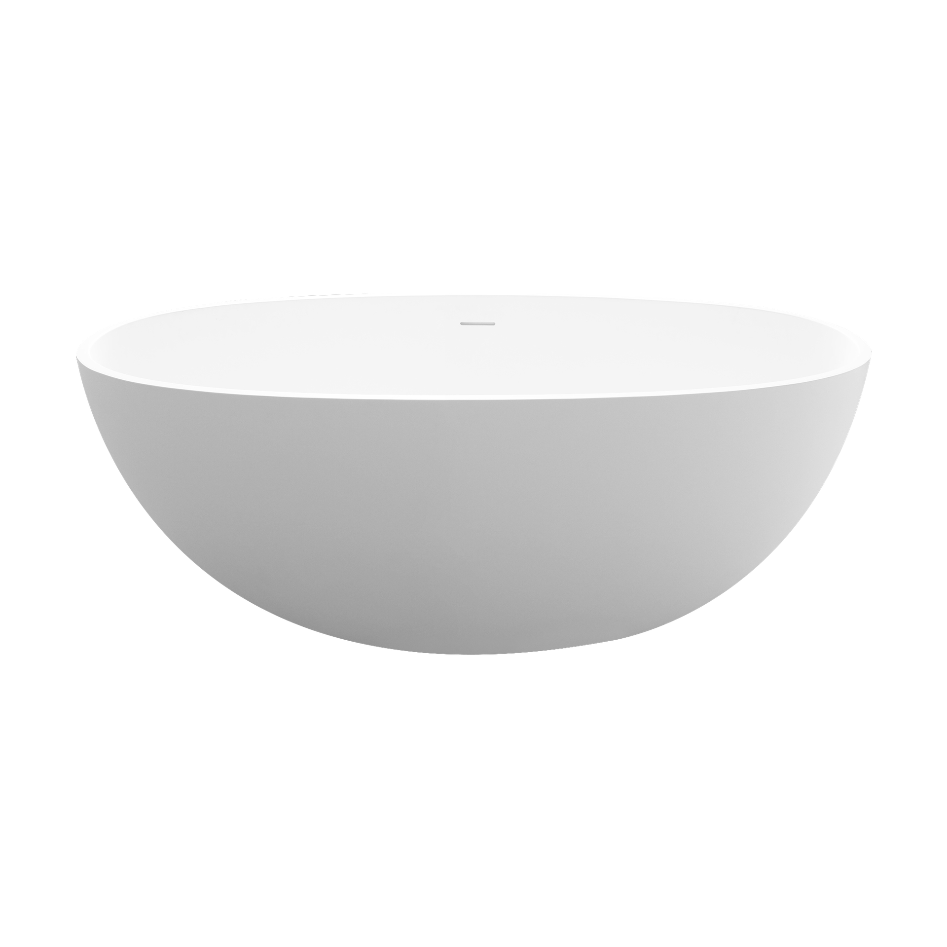 55" solid surface soaking bathtub