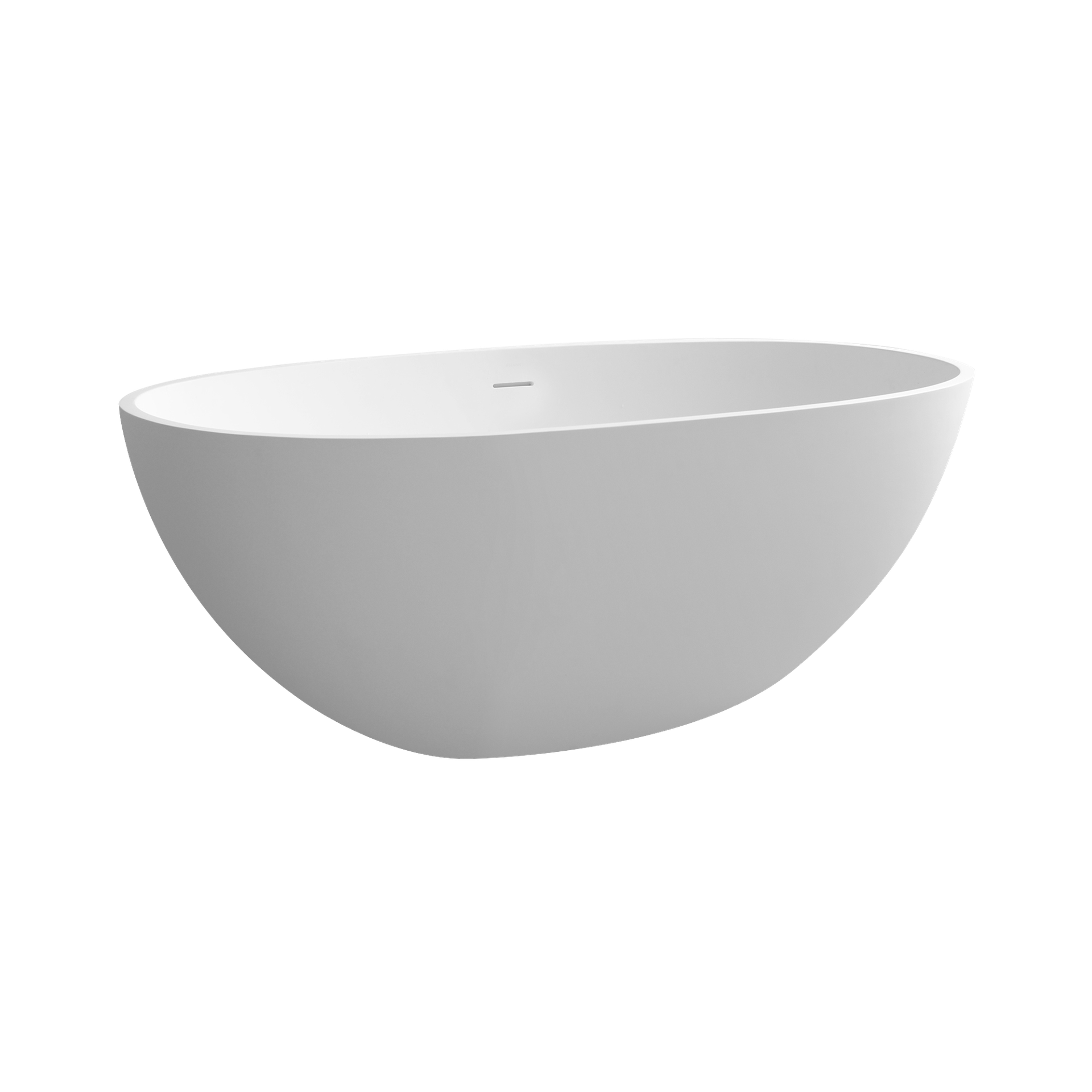 55" solid surface soaking bathtub