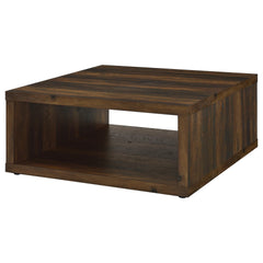 Flint Dark Pine Square Engineered Wood Coffee Table