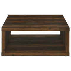 Flint Dark Pine Square Engineered Wood Coffee Table
