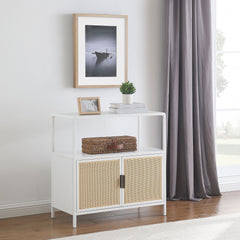 Kenneth White 2-door Radio Weave Accent Cabinet