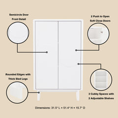 Accent Cabinet in White