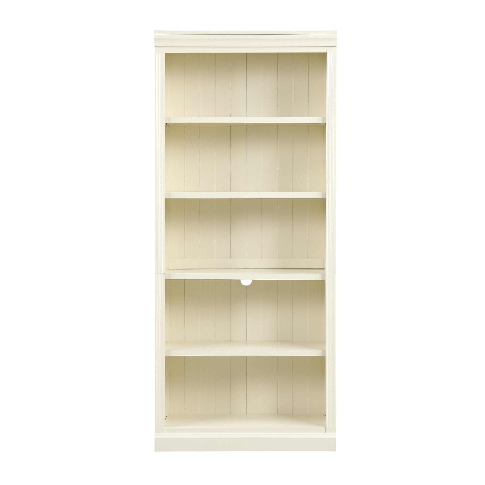 83" Tall Wood Bookcase Suite with light strip ,5-Tier Decor Bookcase Suite with Adjustable Shelves,Storage Organizer,Free Standing Storage Shelves Suite for Living Room,Home Office,Beige and Yellow