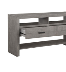 Modern Rustic Design 1pc Server of 2x Drawers 3x Shelves Gray Finish Wooden Dining Room Furniture