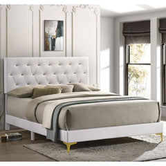 James White Upholstered Eastern King Panel Bed