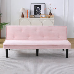 This 66-inch corduroy sofa bed can flexibly adapt to the living room, apartment and bedroom, and it can switch between the two comfortable forms.