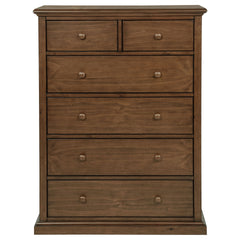 Anzio Medium Brown 6-drawer Bedroom Chest