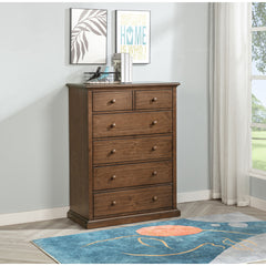 Anzio Medium Brown 6-drawer Bedroom Chest