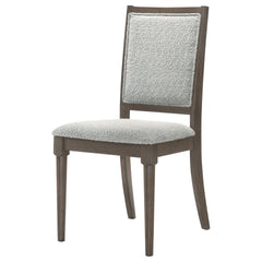Perkins Dark Brown Upholstered Dining Side Chair (Set of 2)