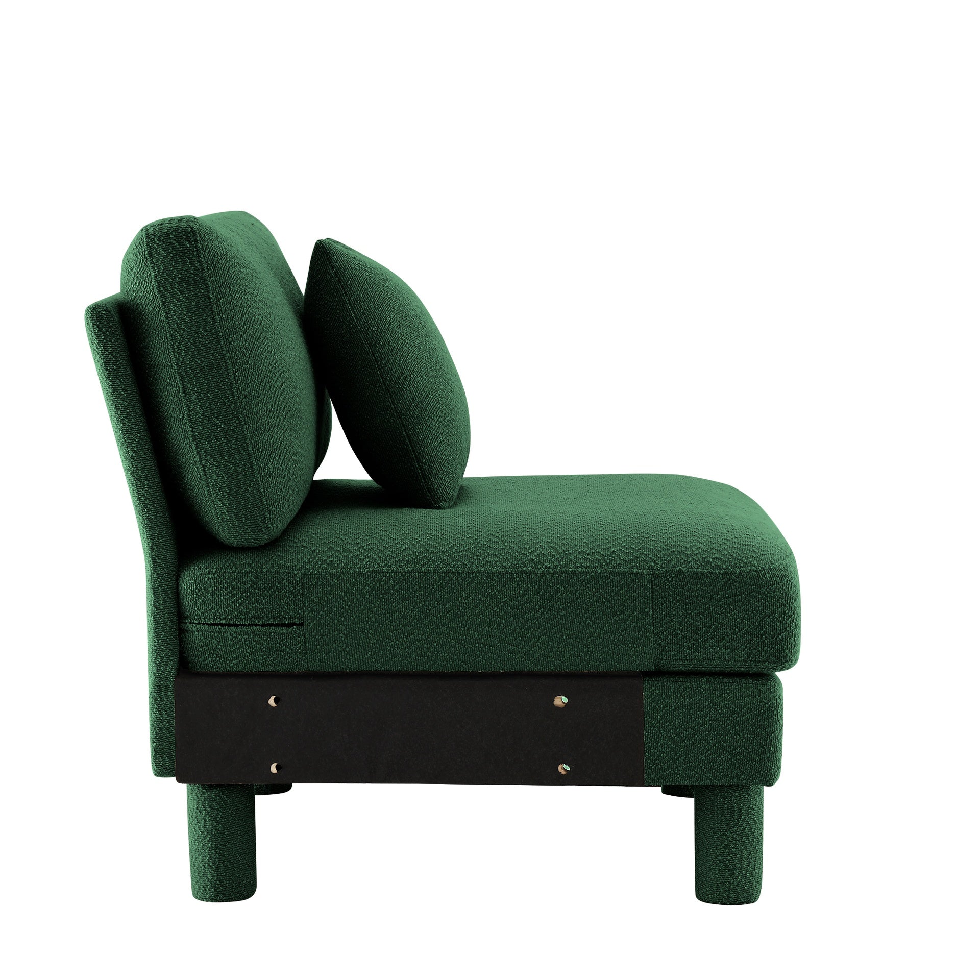 Lucas Armless sofa W/Pillow Polyester -Green