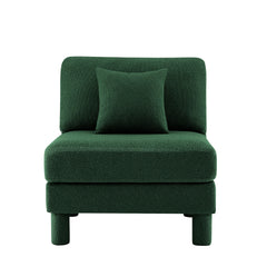 Lucas Armless sofa W/Pillow Polyester -Green