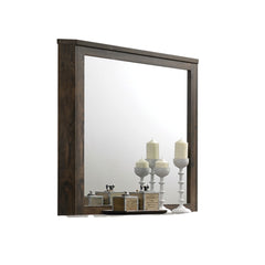 Elettra Rustic Walnut Finish Mirror