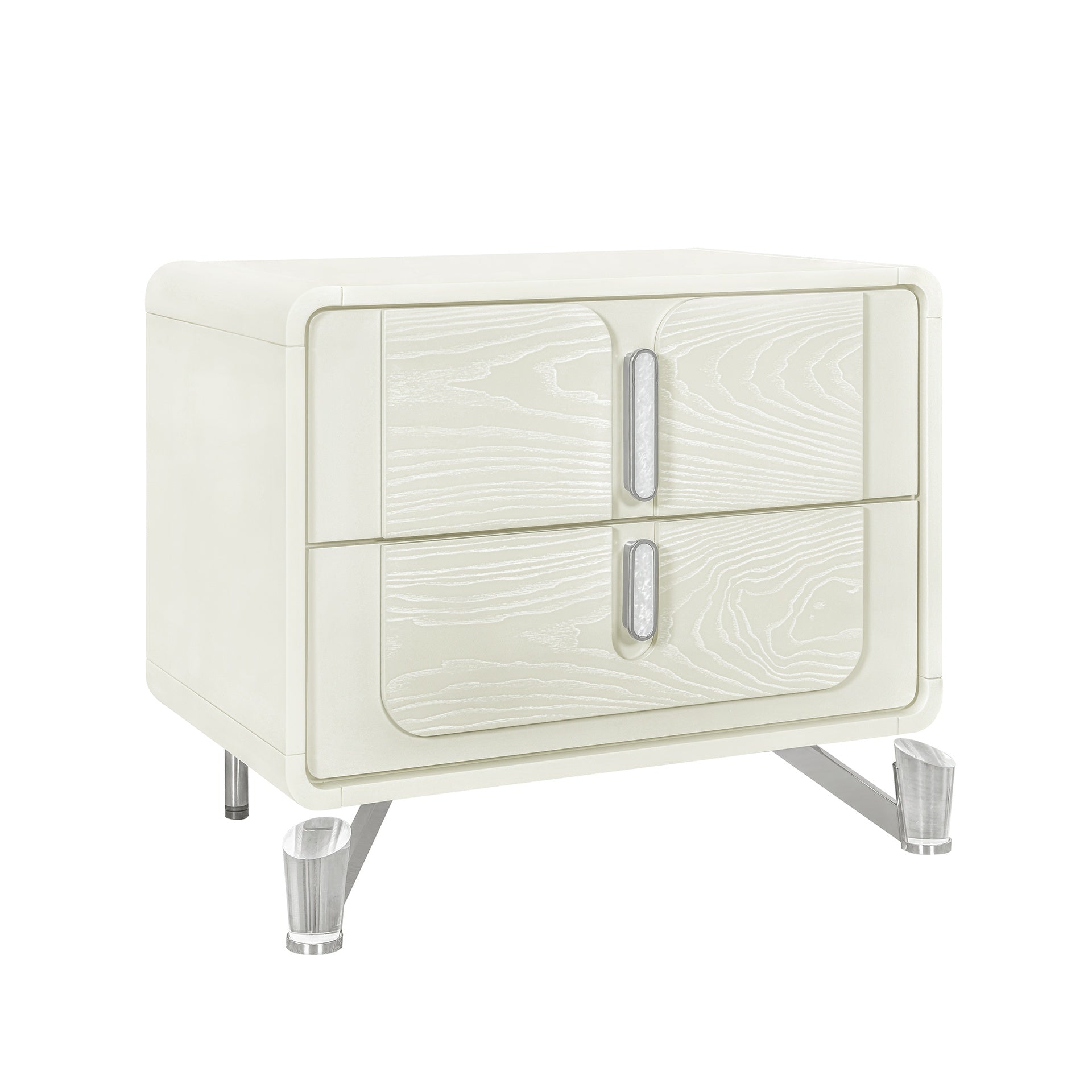 Nora Beige 5PC Queen Bedroom Set With LED